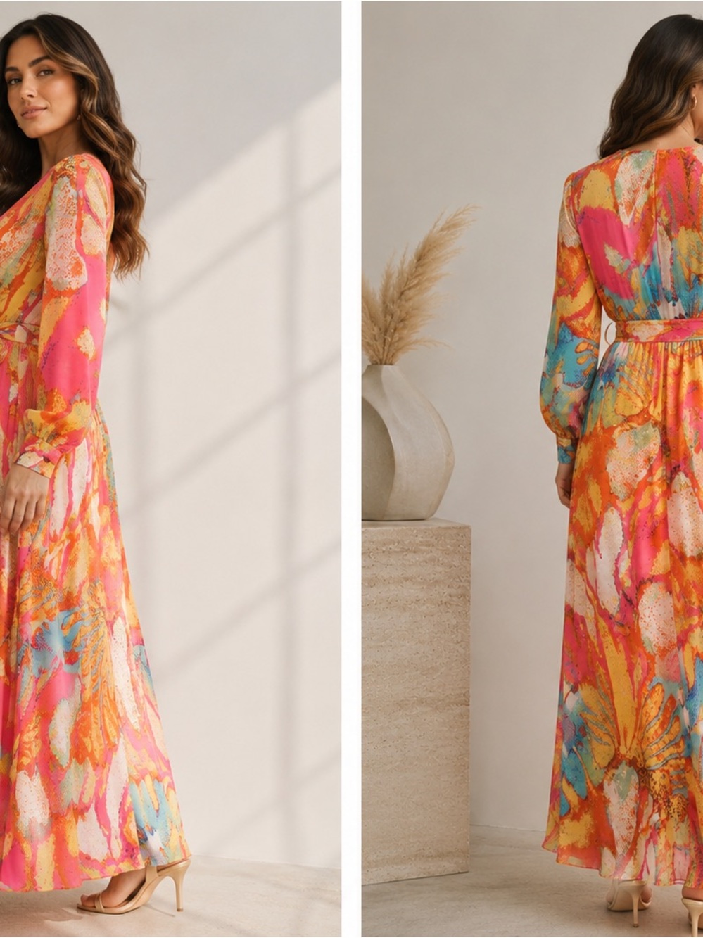 Spy Zone Exchange Abstract Maxi Dress — Size Small — EUC - Picture 6 of 7